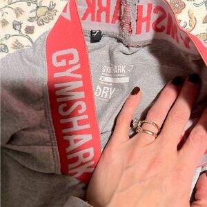 Gymshark Red and Gray Athletic Hoodie